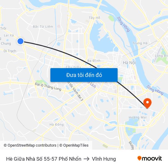 Hè Giữa Nhà Số 55-57 Phố Nhổn to Vĩnh Hưng map