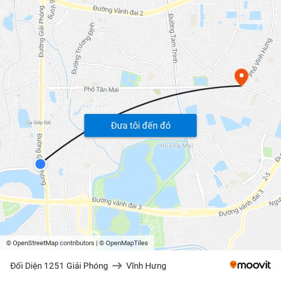 Đối Diện 1251 Giải Phóng to Vĩnh Hưng map