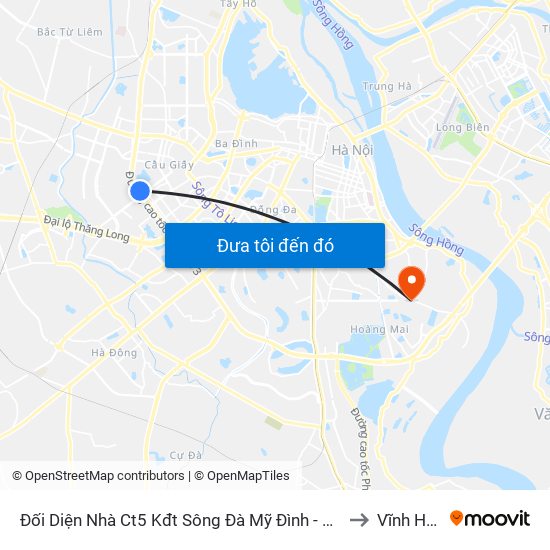 Đối Diện Nhà Ct5 Kđt Sông Đà Mỹ Đình - Phạm Hùng to Vĩnh Hưng map