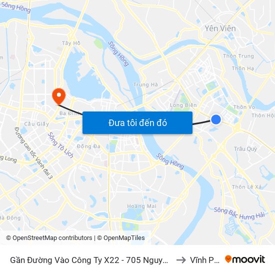 Gần Đường Vào Công Ty X22 - 705 Nguyễn Văn Linh to Vĩnh Phúc map