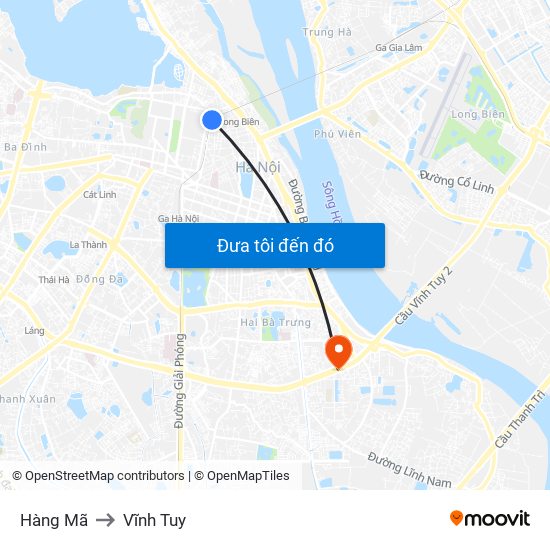 Hàng Mã to Vĩnh Tuy map