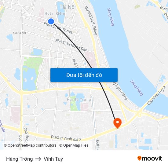 Hàng Trống to Vĩnh Tuy map