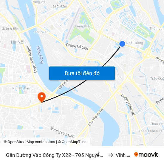 Gần Đường Vào Công Ty X22 - 705 Nguyễn Văn Linh to Vĩnh Tuy map