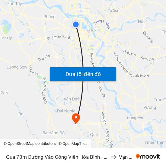 Qua 70m Đường Vào Công Viên Hòa Bình - Phạm Văn Đồng to Vạn Kim map