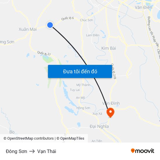 Đông Sơn to Vạn Thái map