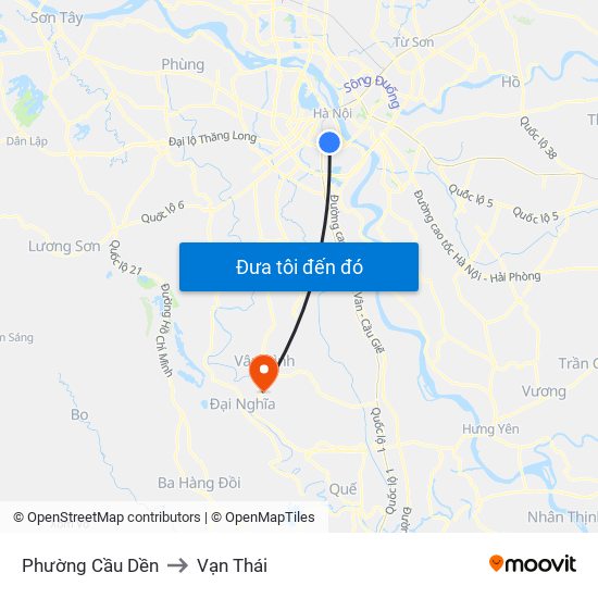 Phường Cầu Dền to Vạn Thái map