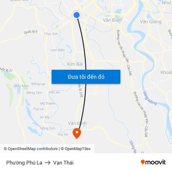 Phường Phú La to Vạn Thái map