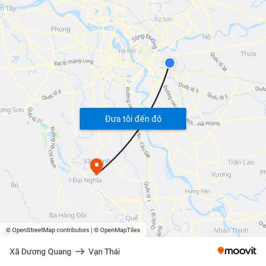 Xã Dương Quang to Vạn Thái map