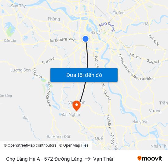 Chợ Láng Hạ A - 572 Đường Láng to Vạn Thái map