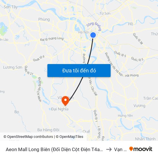 Aeon Mall Long Biên (Đối Diện Cột Điện T4a/2a-B Đường Cổ Linh) to Vạn Thái map