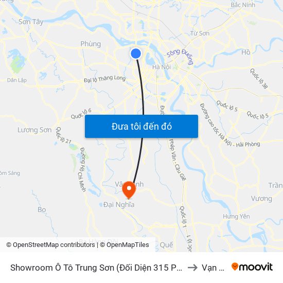 Showroom Ô Tô Trung Sơn (Đối Diện 315 Phạm Văn Đồng) to Vạn Thái map