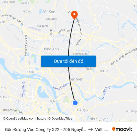 Gần Đường Vào Công Ty X22 - 705 Nguyễn Văn Linh to Việt Long map