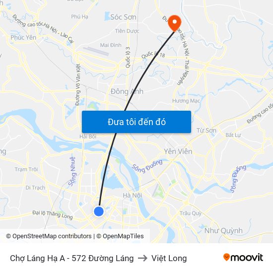 Chợ Láng Hạ A - 572 Đường Láng to Việt Long map
