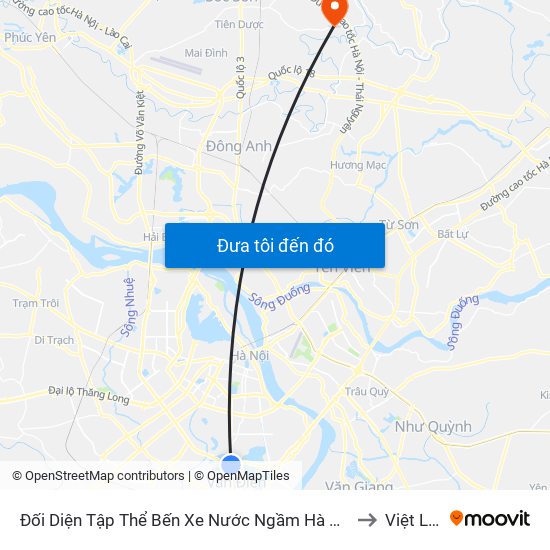 Đối Diện Tập Thể Bến Xe Nước Ngầm Hà Nội - Ngọc Hồi to Việt Long map