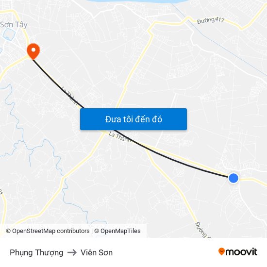 Phụng Thượng to Viên Sơn map