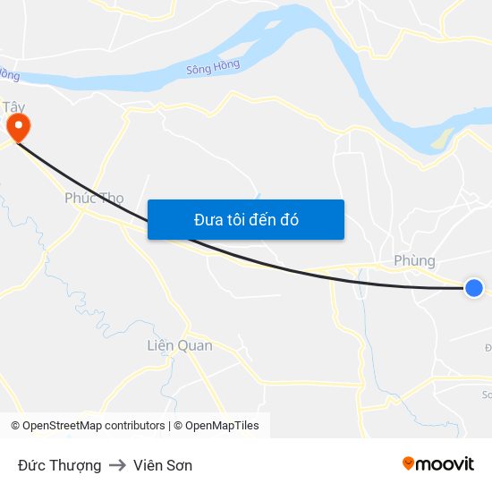 Đức Thượng to Viên Sơn map