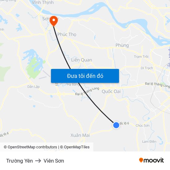 Trường Yên to Viên Sơn map