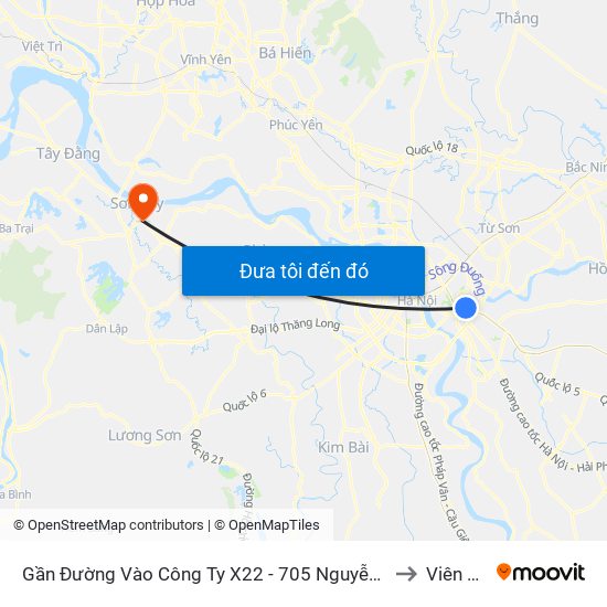 Gần Đường Vào Công Ty X22 - 705 Nguyễn Văn Linh to Viên Sơn map