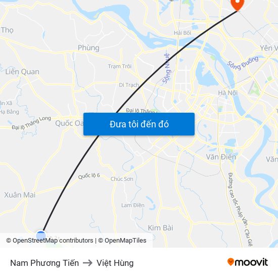 Nam Phương Tiến to Việt Hùng map