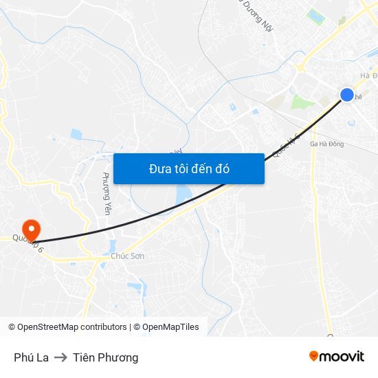 Phú La to Tiên Phương map