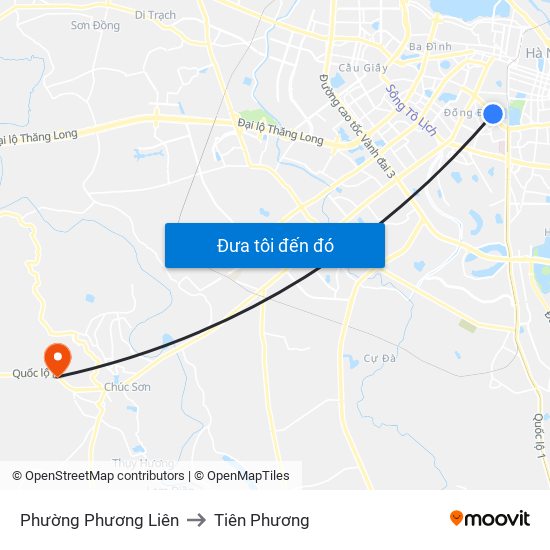 Phường Phương Liên to Tiên Phương map