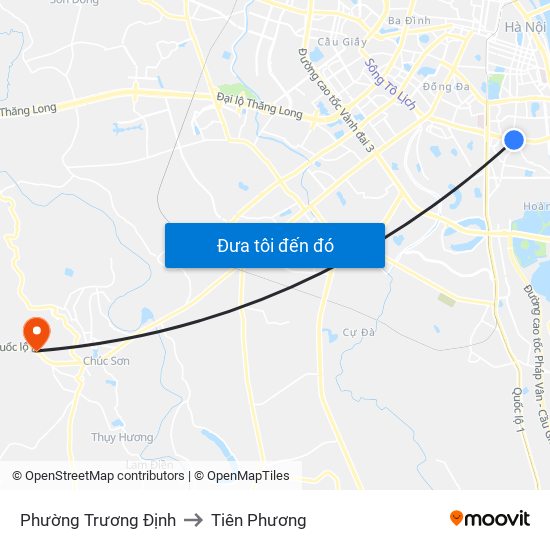 Phường Trương Định to Tiên Phương map