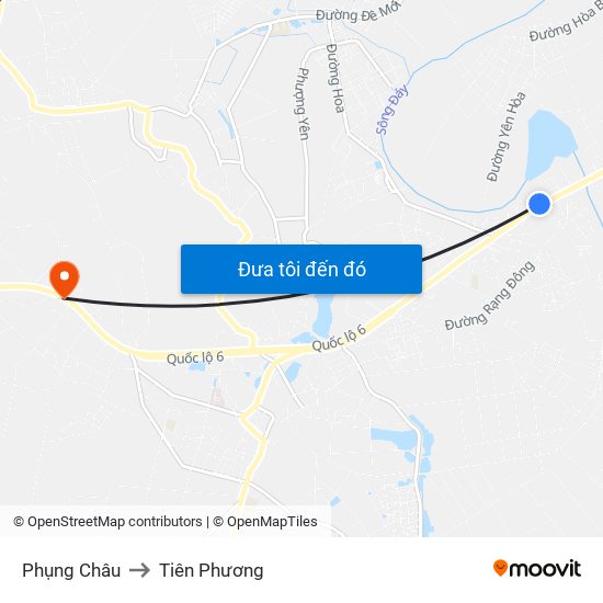 Phụng Châu to Tiên Phương map