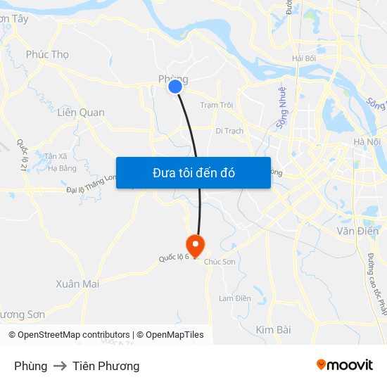 Phùng to Tiên Phương map