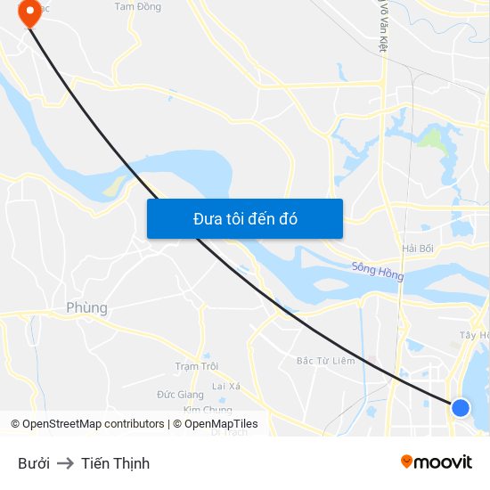 Bưởi to Tiến Thịnh map