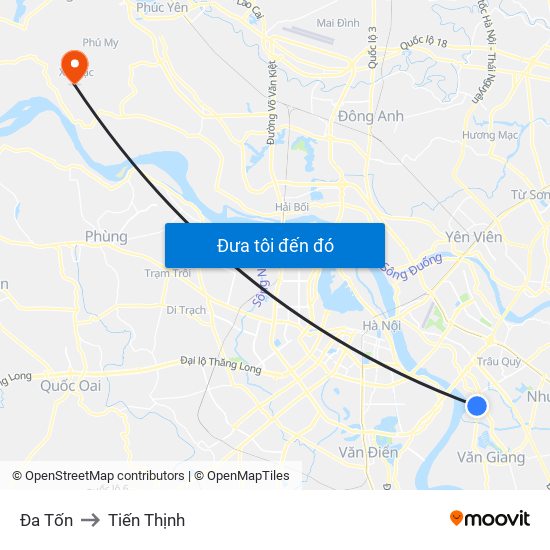 Đa Tốn to Tiến Thịnh map