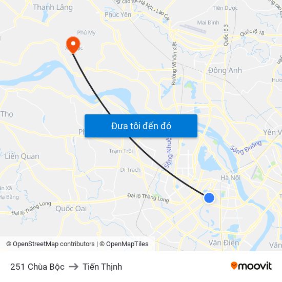 251 Chùa Bộc to Tiến Thịnh map