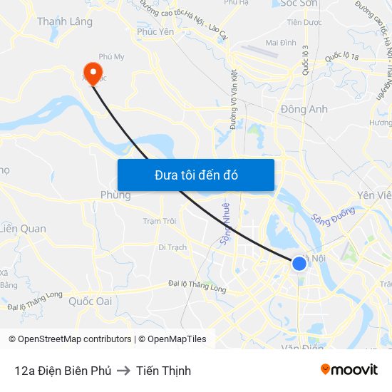 12a Điện Biên Phủ to Tiến Thịnh map