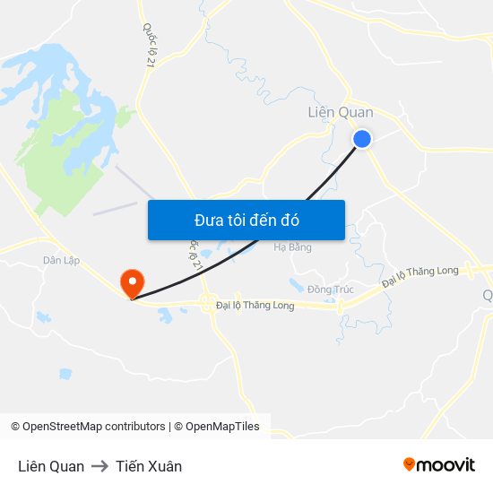 Liên Quan to Tiến Xuân map
