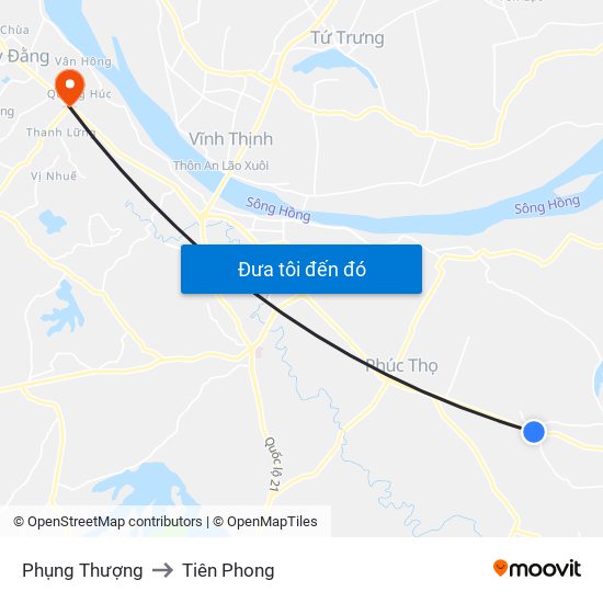 Phụng Thượng to Tiên Phong map