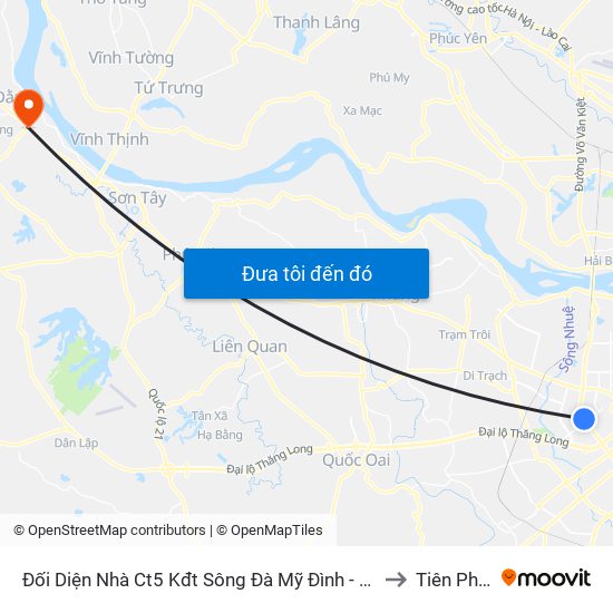 Đối Diện Nhà Ct5 Kđt Sông Đà Mỹ Đình - Phạm Hùng to Tiên Phong map