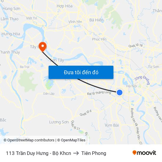113 Trần Duy Hưng - Bộ Khcn to Tiên Phong map