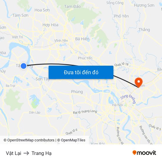 Vật Lại to Trang Hạ map