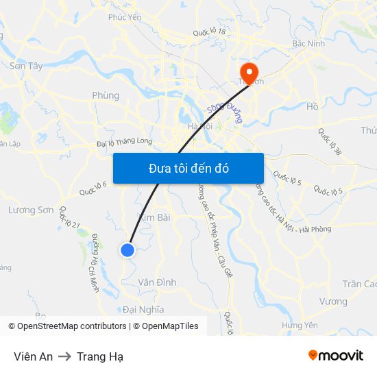 Viên An to Trang Hạ map