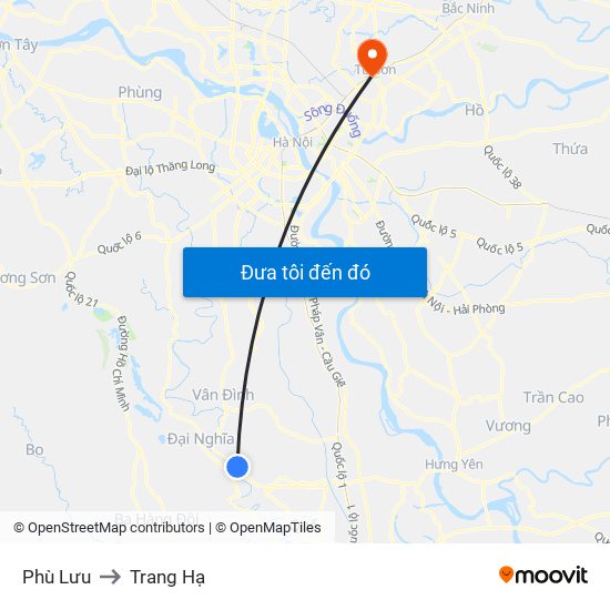 Phù Lưu to Trang Hạ map