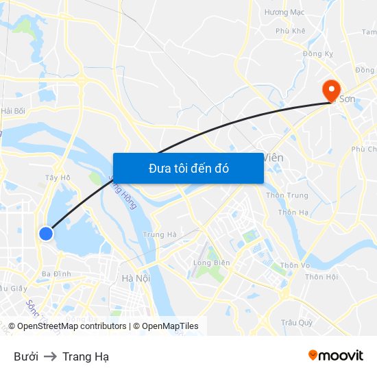 Bưởi to Trang Hạ map