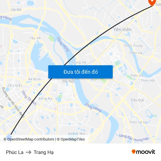 Phúc La to Trang Hạ map