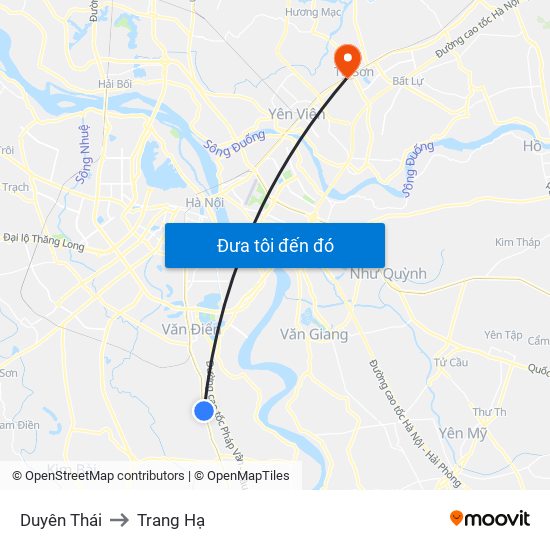 Duyên Thái to Trang Hạ map