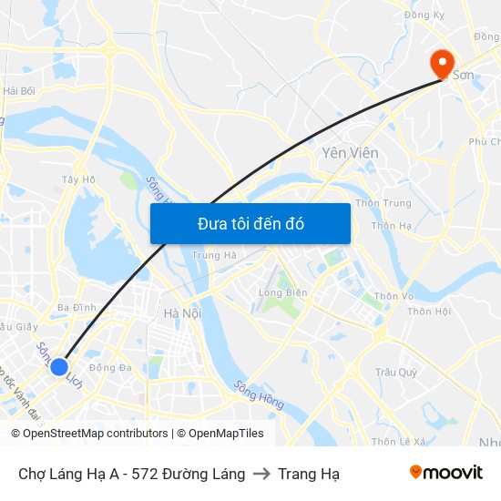 Chợ Láng Hạ A - 572 Đường Láng to Trang Hạ map