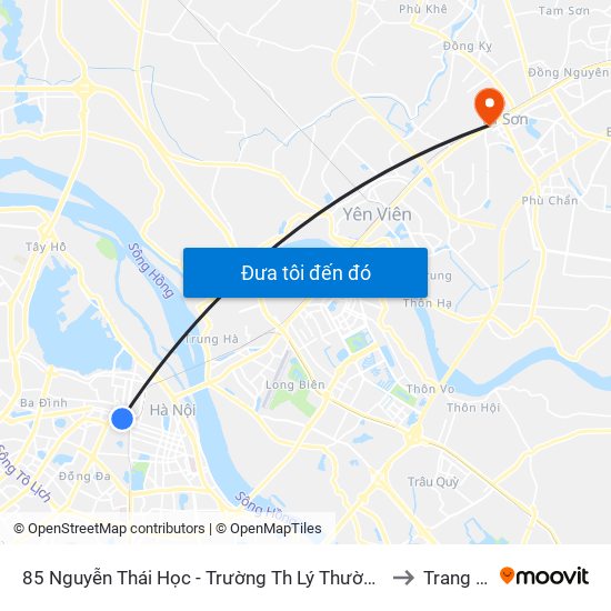 85 Nguyễn Thái Học - Trường Th Lý Thường Kiệt to Trang Hạ map