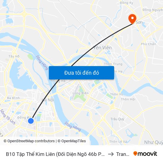 B10 Tập Thể Kim Liên (Đối Diện Ngõ 46b Phạm Ngọc Thạch) to Trang Hạ map