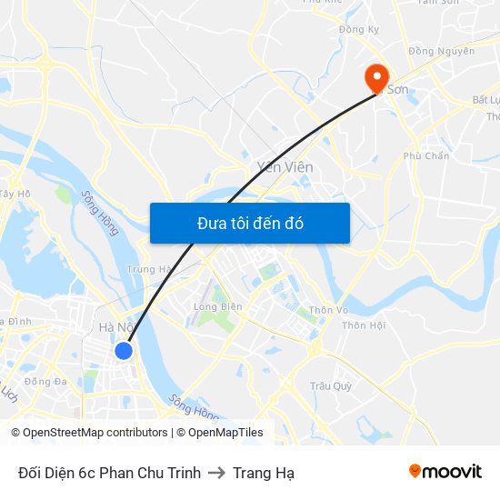 Đối Diện 6c Phan Chu Trinh to Trang Hạ map