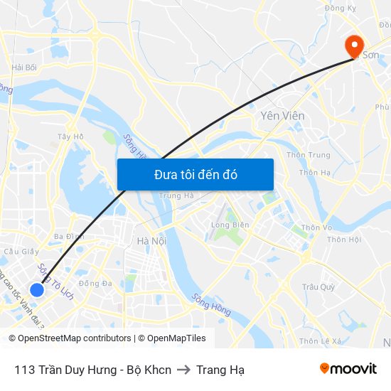 113 Trần Duy Hưng - Bộ Khcn to Trang Hạ map