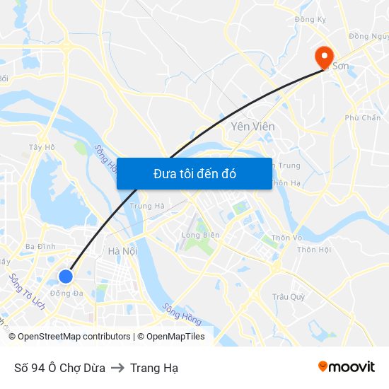 Số 94 Ô Chợ Dừa to Trang Hạ map