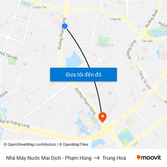 Đối Diện Bệnh Viện Đa Khoa Y Học Cổ Truyền - Phạm Hùng to Trung Hoà map