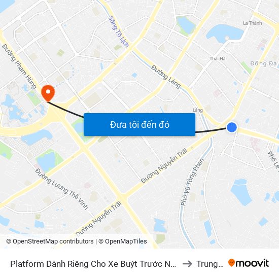 Platform Dành Riêng Cho Xe Buýt Trước Nhà 604 Trường Chinh to Trung Hoà map
